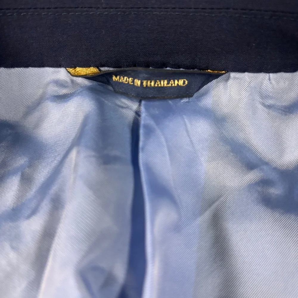Brooks Brothers 1818 Regent Loro Piana Rain System Navy Blazer Sport Coat Mens
